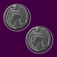 龍丸紋のパターンタイル(7)模様