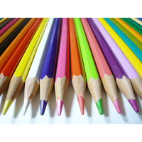 カラフルな色鉛筆の写真素材(7)