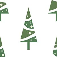 クリスマスツリーのシームレス模様素材(2)