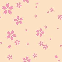 桜のシームレス模様素材(10)