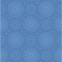 青のシック柄のパターンタイル模様