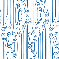 青風呂敷柄のパターンタイル模様