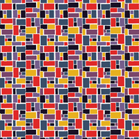 モザイクタイルのパターン模様素材(カラフル・赤ベース)