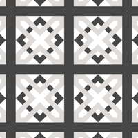 白黒の格子調パターンタイル(4)模様