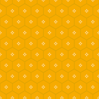 黄の六角形パターンタイル模様