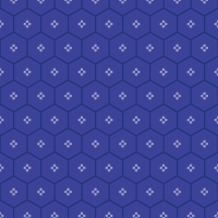 青の六角形パターンタイル模様