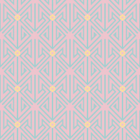 ピンクと黄緑の三角矢印パターンタイル模様