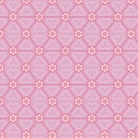 ピンクの和柄パターンタイル模様
