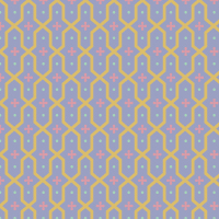 薄紫地のアラベスク調のパターンタイル模様