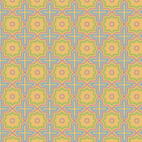 黄の幾何学調のパターンタイル模様