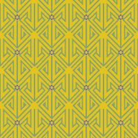 黄緑と黄の三角矢印パターンタイル模様