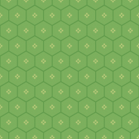 黄緑の六角形パターンタイル模様