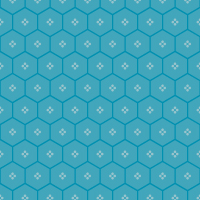 水色の六角形パターンタイル模様
