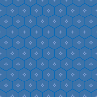 青の六角形パターンタイル模様