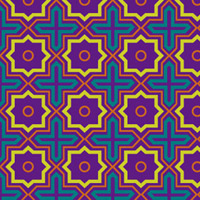 紫の幾何学調のパターンタイル模様