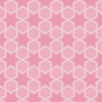 ピンクの六芒星パターンタイル模様