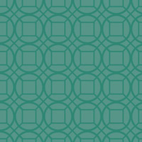 緑の円と四角の和柄パターンタイル模様
