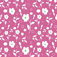 ピンクと白の和風の花柄パターン模様