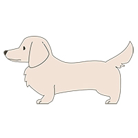 犬(ダックスフンド)のイラスト素材(4)