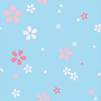 桜のシームレス模様素材(18)
