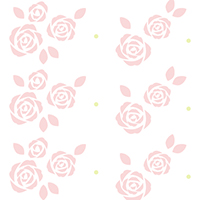 バラの花柄シームレス模様素材(1)