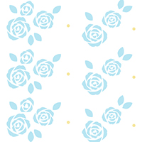 バラの花柄シームレス模様素材(2)