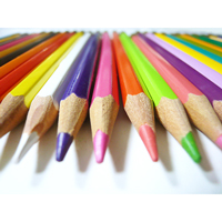 カラフルな色鉛筆の写真素材(8)