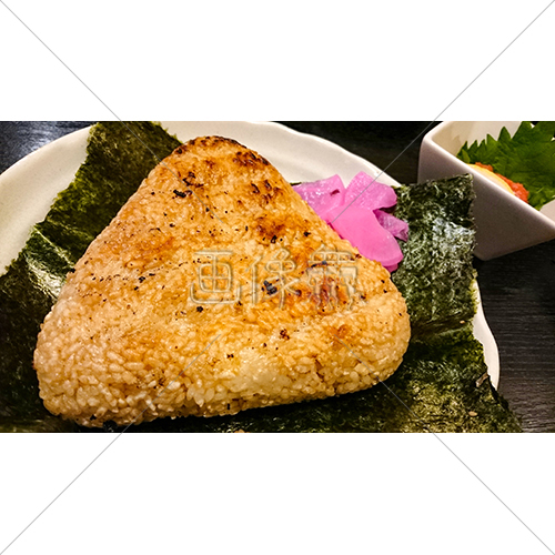 とても大きな焼きおにぎりの写真素材 画像衆 デザインを簡単レベルアップ 写真 模様 イラストのダウンロードサイト