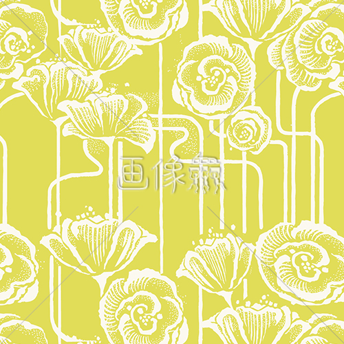 黄の浴衣柄 和風花パターン模様 画像衆 デザインを簡単レベルアップ 写真 模様 イラストのダウンロードサイト