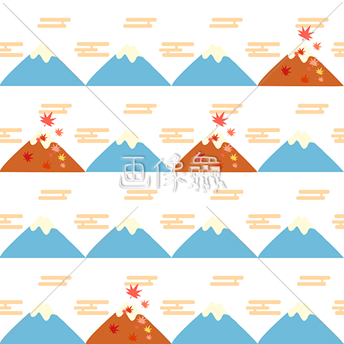 山のイラストのシームレス模様素材 7 画像衆 デザインを簡単レベルアップ 写真 模様 イラストのダウンロードサイト
