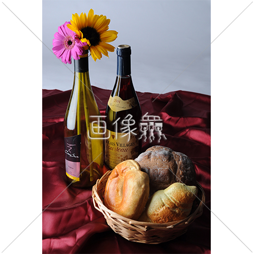 おしゃれなワインとパンの写真素材 画像衆 デザインを簡単レベルアップ 写真 模様 イラストのダウンロードサイト