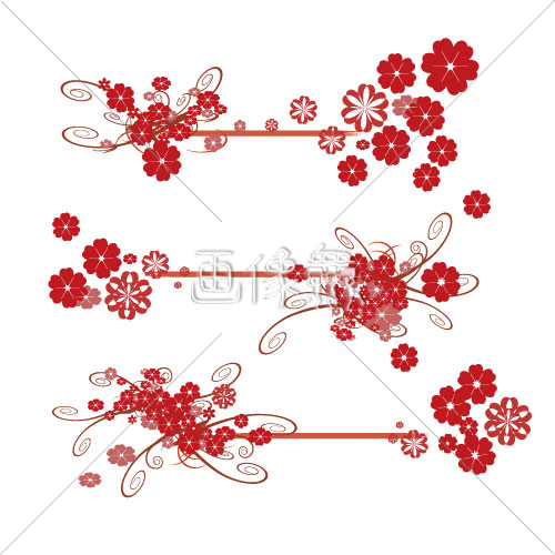 赤い花の 4 イラスト 画像衆 デザインを簡単レベルアップ 写真 模様 イラストのダウンロードサイト