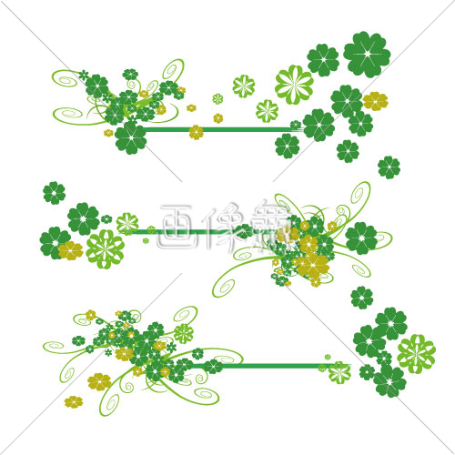 緑の花の 4 イラスト 画像衆 デザインを簡単レベルアップ 写真