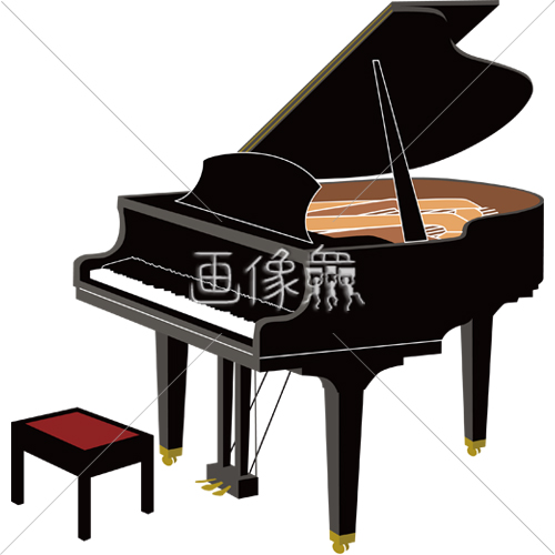 手描きイラスト ベクトル ピアノ キーボード アイコンのイラスト素材 ベクタ Image 44559529