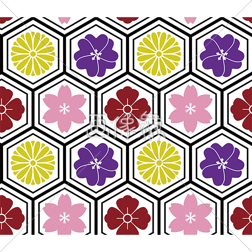 和風のシームレス模様素材 27 画像衆 デザインを簡単レベルアップ 写真 模様 イラストのダウンロードサイト